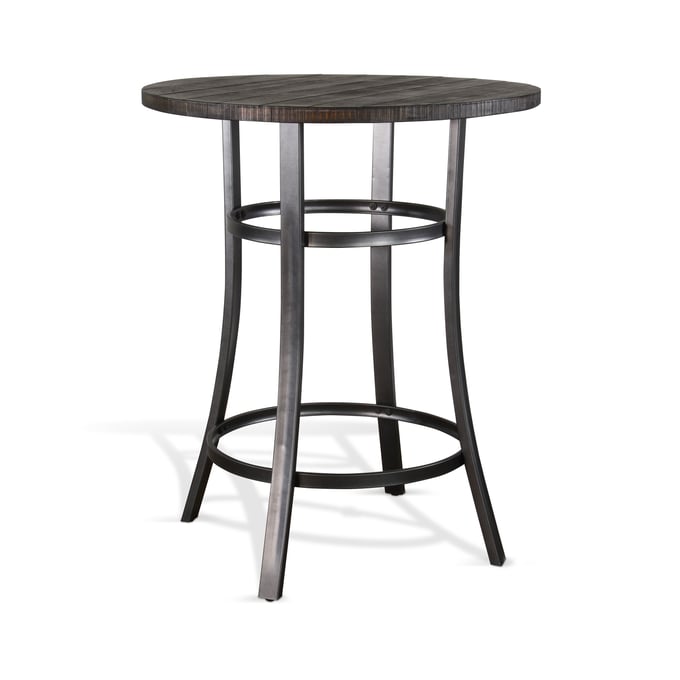 Purity Craft Allure Dark Brown Rough Sawn Top Pub Table 1127TL-42