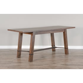 Purity Craft Eudora Natural Rectangular Counter Height Table