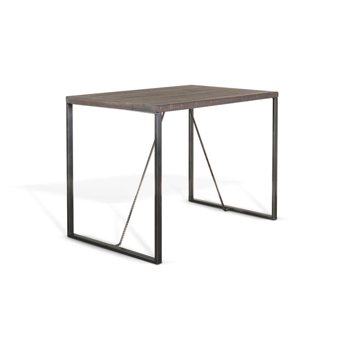 Purity Craft Allure Dark Brown Metal Fram Counter Height Table 1145TL-36