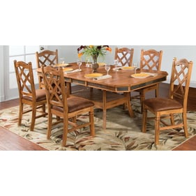 Purity Craft Aurelia Oak 7pc Dining Room Set