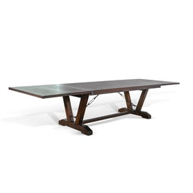 Purity Craft Allure Dark Brown Folding Leaves Extension Table