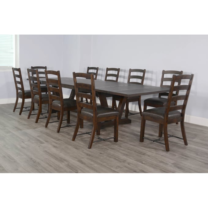 Purity Craft Allure Dark Brown 11pc Dining Room Set 1167TL-DR-S4