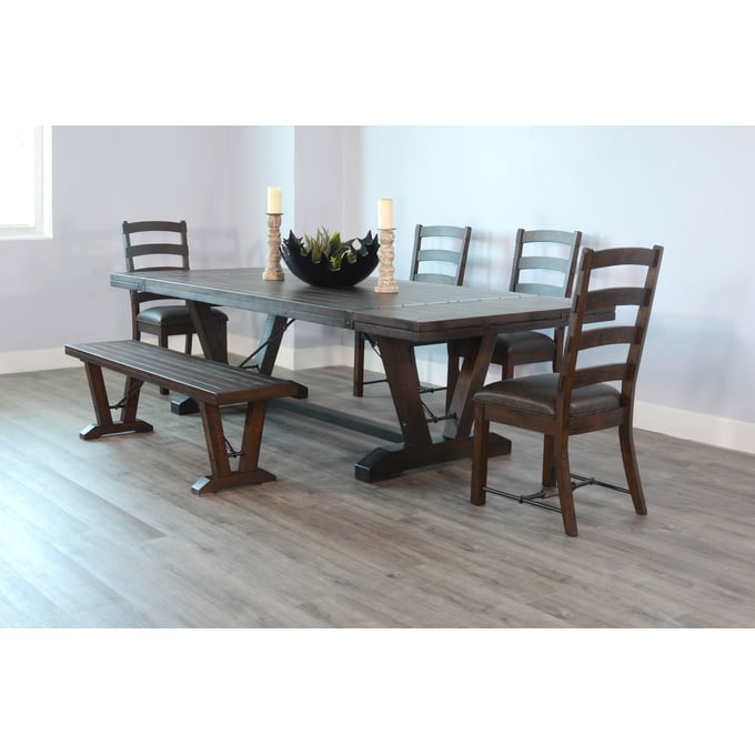 Purity Craft Allure Dark Brown 6pc Dining Room Set 1167TL-DR-S1