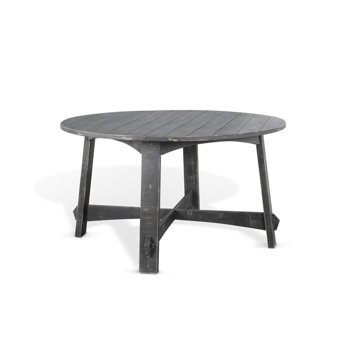 Purity Craft Selena Black Sand 54 Inch Round Dining Table 1171BS