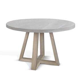 Purity Craft Oriel Light Gray Round Dining Table