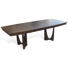 Purity Craft Reticulum Dark Brown Extension Dining Table