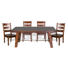 Purity Craft Lorelei Medium Brown 5pc Dining Room Set