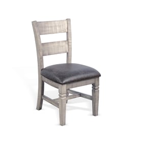 2 Purity Craft Evadne Tobacco Grey Ladderback Chairs