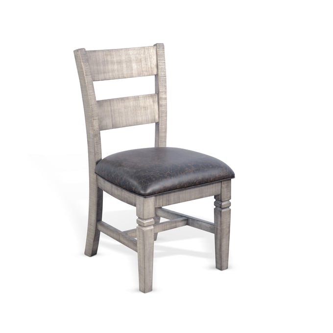 2 Purity Craft Evadne Tobacco Grey Ladderback Chairs 1429TA