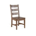 Purity Craft Ladderback Chair with Stretchers, Wood Seat