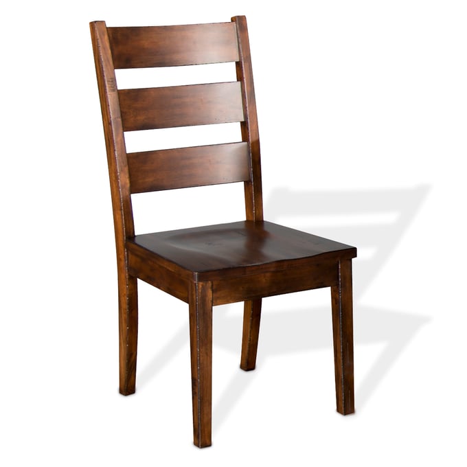 2 Purity Craft Lorelei Medium Brown Ladder Back Chairs 1508VM