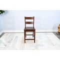 Purity Craft Bar Ladderback Barstool, Wood Seat