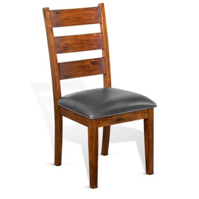 2 Purity Craft Lorelei Classic Medium Brown Ladder Back Chairs