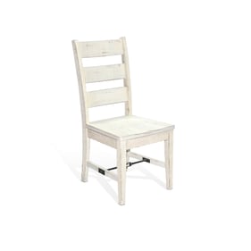 Purity Craft Selena White Sand Ladderback Chair with Turnbukle