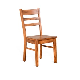 2 Purity Craft Aurelia Rustic Oak Ladder Back Chairs