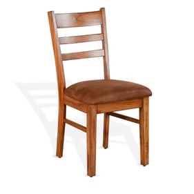 2 Purity Craft Aurelia Rustic Oak Cushion Seat Chairs