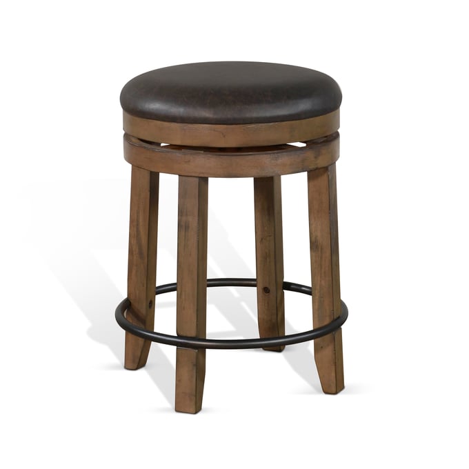 2 Purity Craft Eudora Natural Counter Swivel Stools 1624BU-24