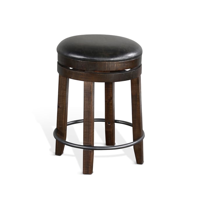 2 Purity Craft Allure Dark Brown Wood Stools 1624TL2-24