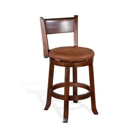 2 Purity Craft Seraphica Dark Brown Swivel Bar Stools