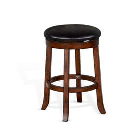 2 Purity Craft Lorelei Medium Brown 24 Inch Swivel Stools