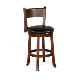 2 Purity Craft Lorelei Medium Brown 24 Inch Swivel Barstools