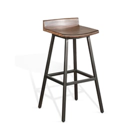 2 Purity Craft Eudora Light Brown Wood Seat 30 Inch Stools