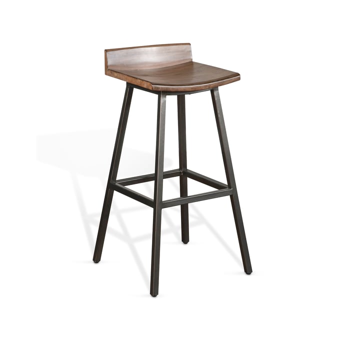 2 Purity Craft Eudora Light Brown Wood Seat 30 Inch Stools 1653BU-30