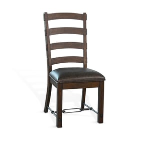 2 Purity Craft Allure Dark Brown Ladderback Chairs