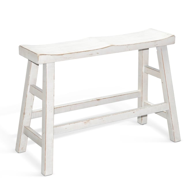 Purity Craft Selena White Sand 24 Inch Wood Seat Bench 1671WS-24