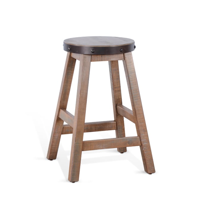 Purity Craft Rose Brown 24 Inch Wood Counter Stool 1701AB-24