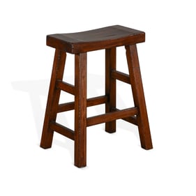 2 Purity Craft Lorelei Medium Brown 24 Inch Saddle Seat Stools