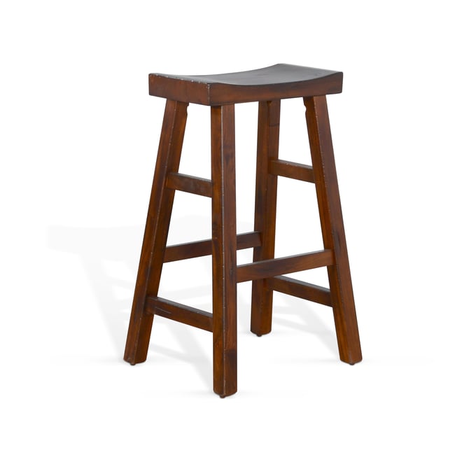 2 Purity Craft Lorelei Medium Brown 30 Inch Saddle Seat Stools 1768VM-30