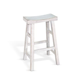 2 Purity Craft Selena White Sand 30 Inch Saddle Seat Stools