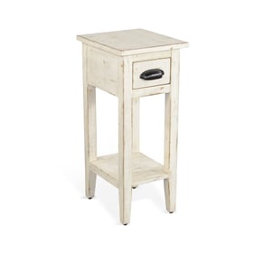 Purity Craft Selena White Sand Chair Side Table