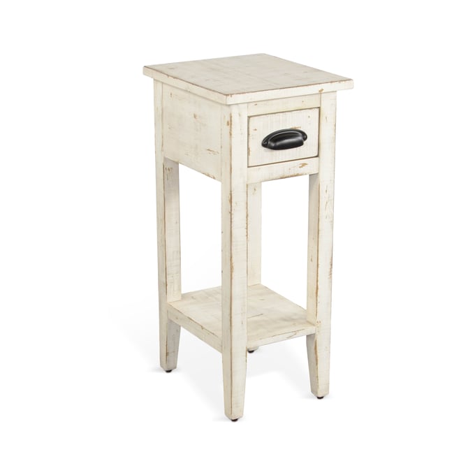 Purity Craft Selena White Sand Chair Side Table 2077WS