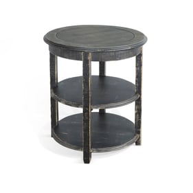 Purity Craft Selena Black Sand Shelves Side Table