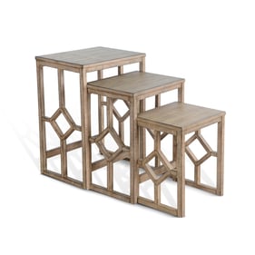 Purity Craft Selena Beach Pebble Nesting Table