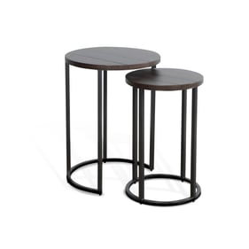 Purity Craft Allure Dark Brown Nesting Table Set