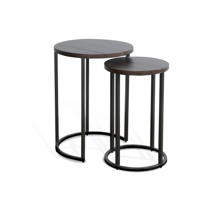 Purity Craft Allure Dark Brown Nesting Table Set 2089TL