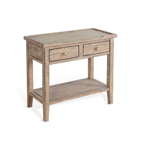 Purity Craft Selena Beach Pebble 2 Drawers Side Table