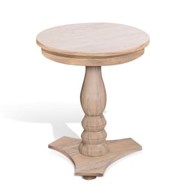 Purity Craft Rose Natural Round Accent Table