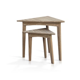 Purity Craft Rose Natural Triangular Nesting Table