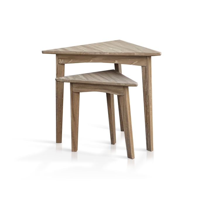 Purity Craft Rose Natural Triangular Nesting Table 2143WE