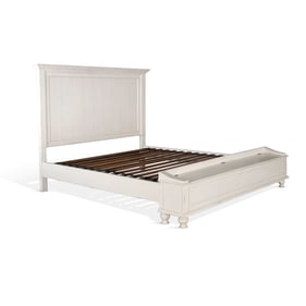 Purity Craft Zen White Queen Storage Bed