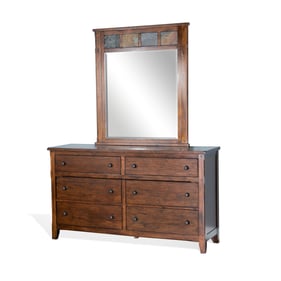 Purity Craft Seraphica Petite Dark Brown Dresser And Mirror