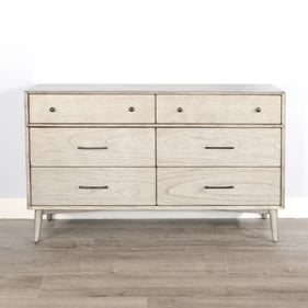 Purity Craft Neptune Gray 6 Drawers Dresser