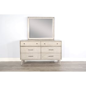 Purity Craft Neptune Gray Dresser and Mirror