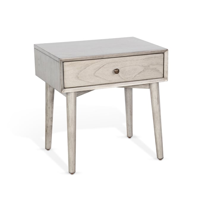 Purity Craft Neptune Gray One Drawer Night Stand 2336MG-N