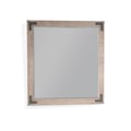 Purity Craft Octans Mahogany Wood Mirror in Octans/Light Brown