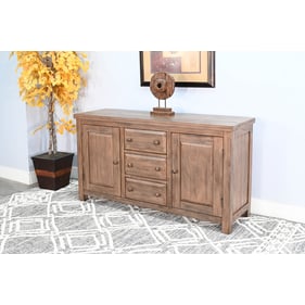 Purity Craft Eudora Natural 66 Inch Buffet Cabinet